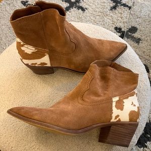 Dolce Vita Senica Cow print booties